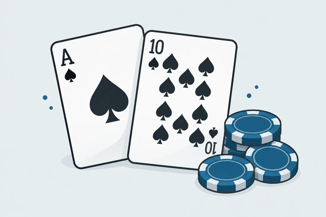 Blackjack med ess, kung och marker